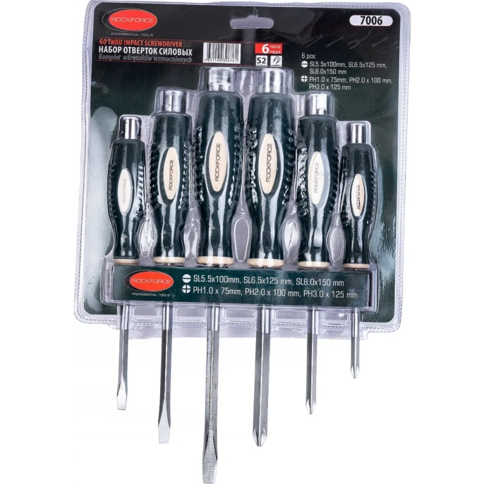 Набор силовых отверток Rockforce 6 предметов RF-7006 26538 RF-7006 26538