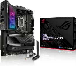 Материнская плата ASUS ROG MAXIMUS Z790 HERO, LGA1700, Z790, 4*DDR5, 6*SATA, 5*M.2, 9*USB 3.2, 2*USB4, Type-C, 3*PCIx16, HDMI, ATX; 90MB1CI0-M0EAY0