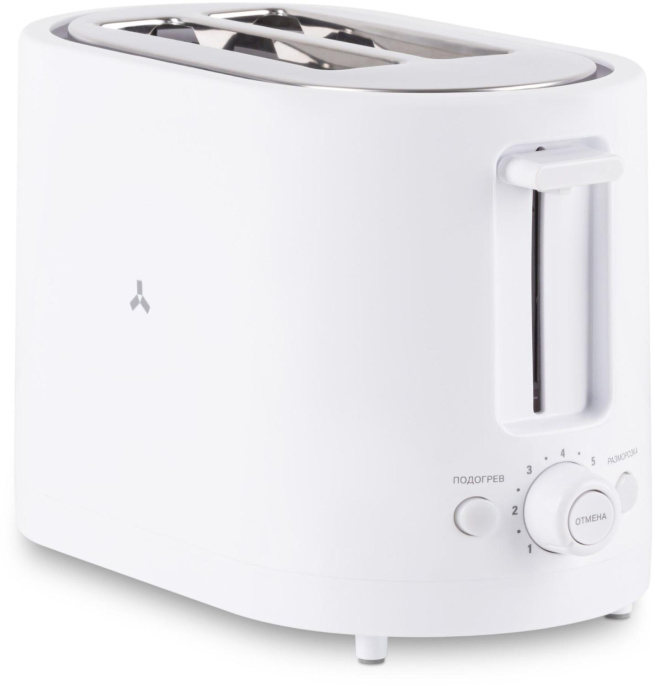 Тостер Accesstyle TS2P200W 750Вт белый/серебристый