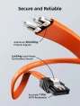 Кабель CABLETIME CAS2E (CT-SATA3-B0.5) 0.5 м, Orange, SATA 3.0
