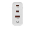 Сетевое З/У/ Сетевое З/У GoPower GPQC10 1USB+2Type-C 65W QC3.0 GAN белый (00-00028405)
