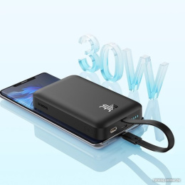 Портативное зарядное устройство Baseus P1002210B113-00 Magnetic Mini Wireless Fast Charge Type-C Edition 10000mAh 30W Cluster Black (PPCXM10T)