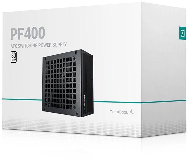 Блок питания DeepCool PF400,  400Вт,  80 PLUS WHITE,  120мм, черный, retail [r-pf400d-ha0b-wdeu]