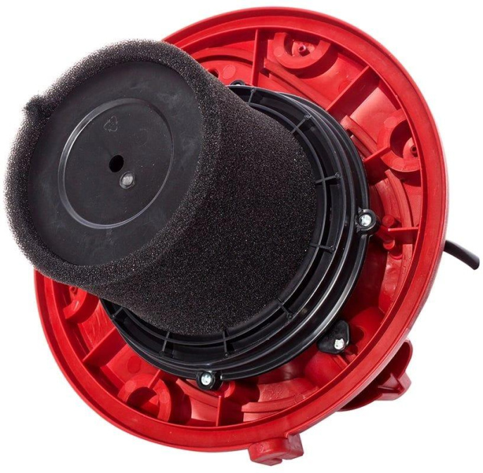 Строительный пылесос RedVerg RD-VC1200S-20P 1200Вт уборка: сухая/сбор воды/выдув черный