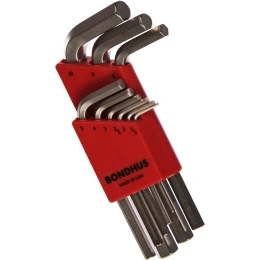 Набор из 9 хромированных ключей BONDHUS S 1.5-10mm 16299