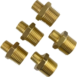 Ниппель переходной пневмо 1/2" НР х 1/4" НР, 5 шт HG 1645009