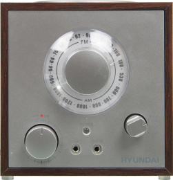 Радиоприемник настольный Hyundai H-SRS200 вишня USB SD/microSD