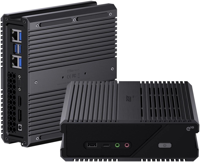 Неттоп Acer Gadget E10 ETBox Intel Core i7 13620H,  DDR5 16ГБ, 512ГБ(SSD),  Intel UHD Graphics,  Windows 11 Pro,  черный