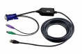 Модуль удлинителя ATEN KA7920-AX VGA+K/M PS/2, 4.5 метр., 1xUTP Cat5e, для подкл. комп. к перекл. KH15xxA/KH15xxAi/KL15xxA/KL15xxAi/KH25xxA, макс.разреш. 1600х1200, RJ45+HD-DB15+2х6MINIDIN, Female+3xMale