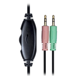 Гарнитура Sven AP-680MV SV-010317, для компьютера, мониторные, проводные, черный / синий SV-0410680MV