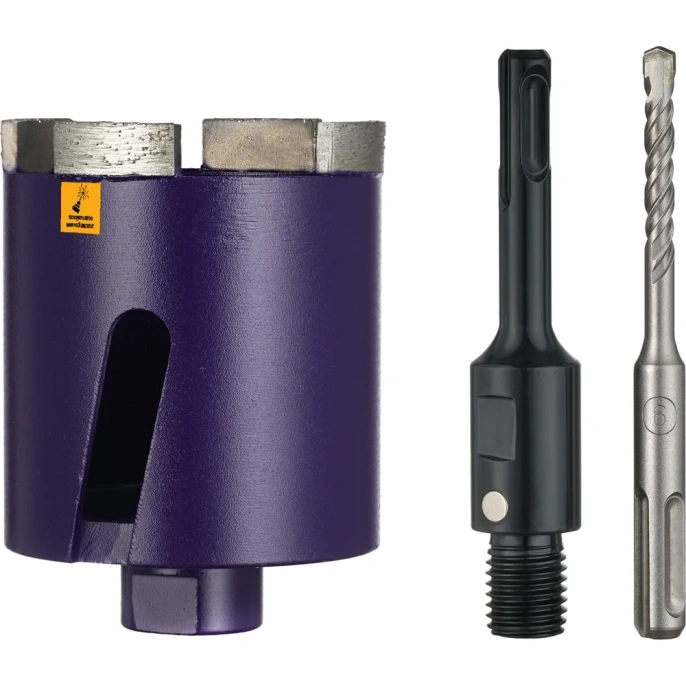 Коронка алмазная по бетону LASER SDS+ 72 мм, с магнитным хвостовиком Kronger KS20072