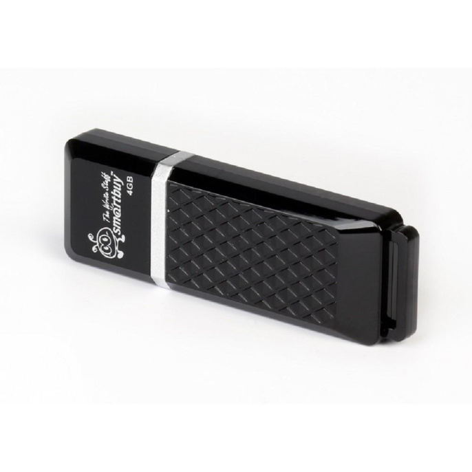 Smartbuy USB Drive 4GB Quartz series Black SB4GBQZ-K