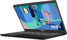 Ноутбук MSI Modern 15 B12HW-002XRU Core i5 1235U 8Gb SSD512Gb Intel Arc A370M 4Gb 15.6" IPS FHD (1920x1080) Free DOS black WiFi BT Cam (9S7-15H212-002)