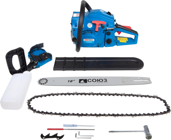 Бензопила Союз ПТС-99452Т 2350Вт 3.2л.с. дл.шины:18" 45cm