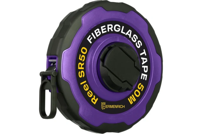 Рулетка Ermenrich Reel SR50, фиолетовый