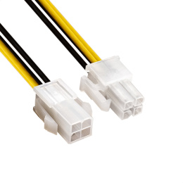 Удлинитель кабеля питания материнской платы +12V ExeGate EX-EXT-4M4F-0.2 4pin EPS12V M/4pin EPS12V F, 0,2м EX294789RUS