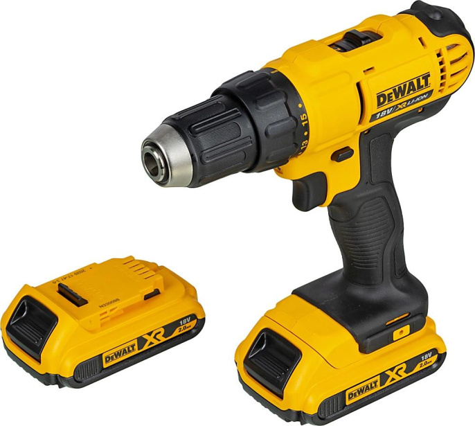 Дрель-шуруповерт DeWALT DCD771D2-QW, 2Ач,  с двумя аккумуляторами