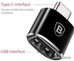 Переходник Baseus CATOTG-01 Type-C (M) to USB (F) без провода Black
