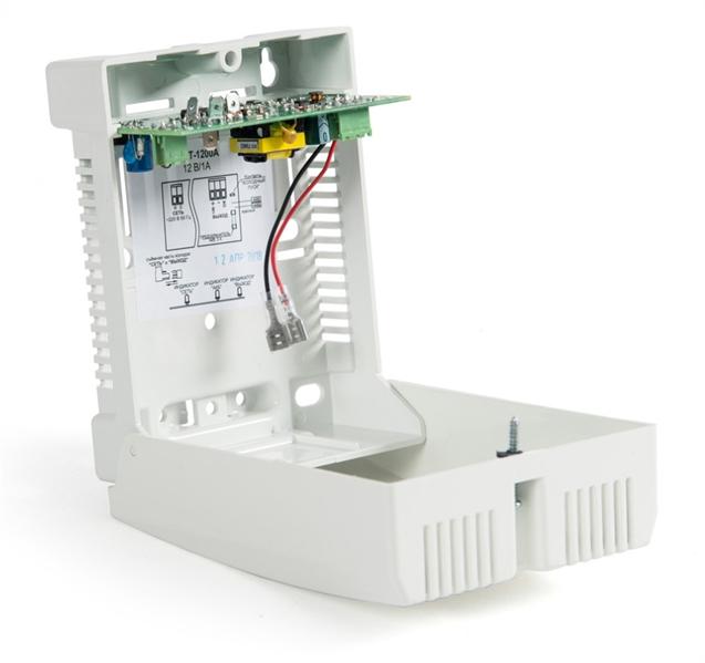 Профессиональные ИБП для систем безопасности 17 Бастион СКАТ-1200А СКАТ ИБП-12/1-1,2 источник питания, 12В, 1А, корпус пластик под АКБ 1х1,2Ач С