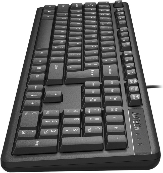 Клавиатура A4TECH KKS-3, USB, мембранная,  черный