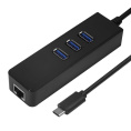 Greenconnect USB 3.1 Type C - Ethernet RJ-45 F Lan Card + USB 2.0-разветвитель на 3 порта, сетевой адаптер