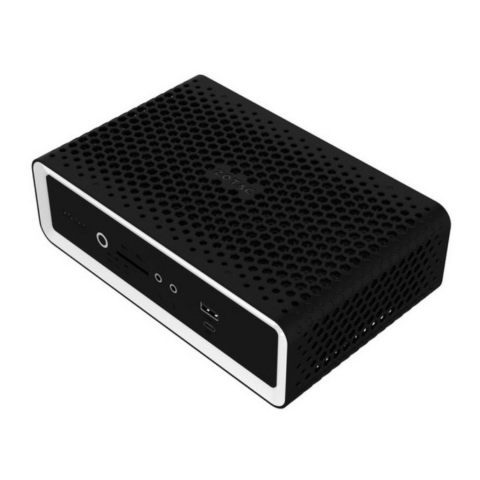 Неттоп ZOTAC ZBOX NANO, SFF, FANLESS, i5-1335U, 2 DDR5 SODIMM, M.2 SSD, 2.5" SATAIII BAY, 2 GLAN, WIFI, BT, USBDRV, DP/HDMI, EU PLUG ZBOX-CI649NANO-BE