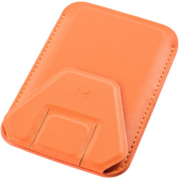 Кошелек-кардхолдер Magssory ACL001 Оранжевый ACL001o MagSafe, вмещает до 3-х пластиковых карт, подставка