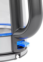 Чайник электрический Candy CK-303, 1.8л, Металл/стекло/пластик