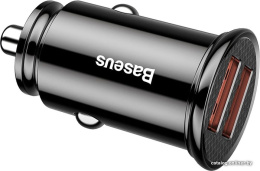 Автомобильное зарядное Baseus CCALL-YD01 Circular Plastic Car Charger 2 USB 30W Black (BS-C16Q1) (функция быстрой зарядки, выходной ток 3000 мА, 2 х USB)