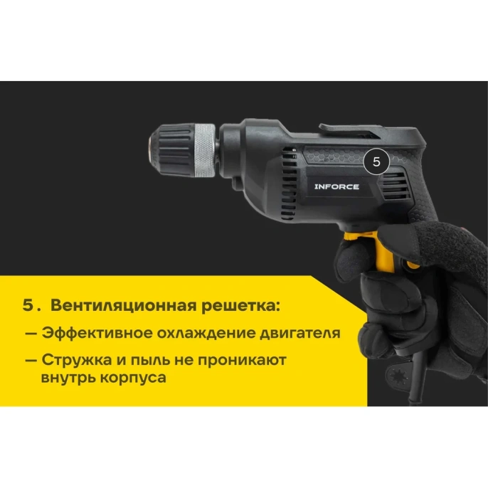 Дрель Inforce RD1005RV