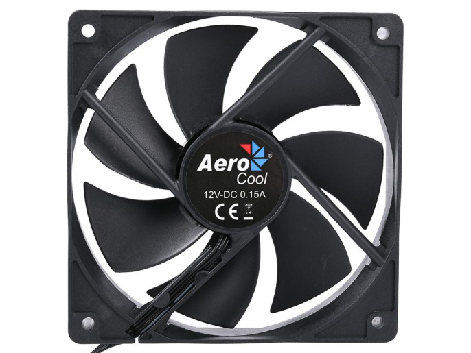 Вентилятор Aerocool Force 12 PWM Black 120мм, 23.7dB, 500-1500rpm, 4 pin RTL 4718009158016