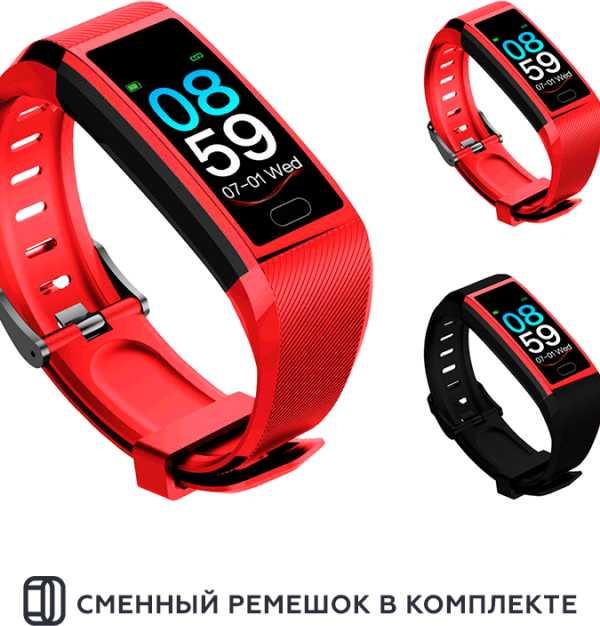 Фитнес-трекер Smarterra FitMaster 5 IPS корп.:красный рем.:красный SMFT-05RBL