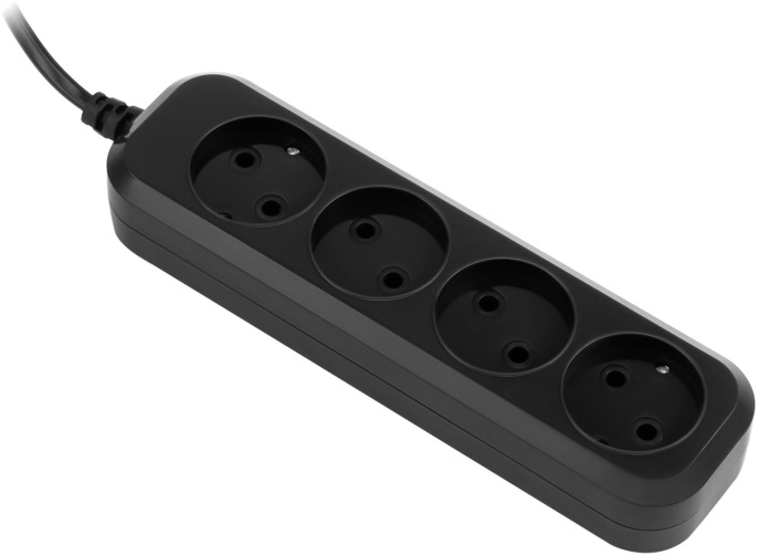 Сетевой удлинитель SunWind SW-PE41-B, 1.5м, черный