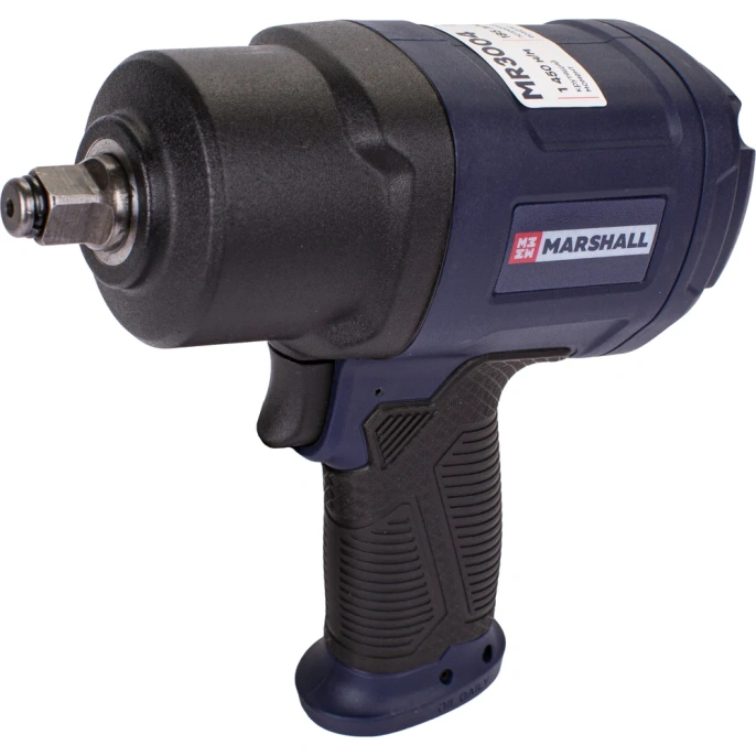 Пневматический ударный гайковерт MARSHALL 1450 н.м, 1/2, ударные головки, кейс MR3004