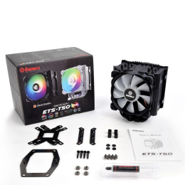 Вентилятор Enermax ETS-T50A-BK-ARGB Universal, TDP 230W, 500;1600 RPM, 23.81;71.32CFM, 14;24dB A , BLACK, ARGB, RTL {8} 724199