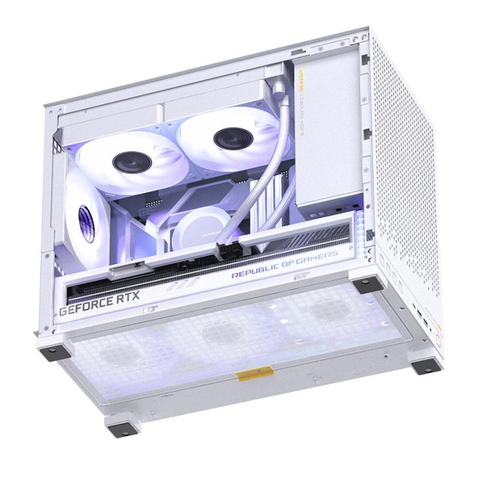 Корпус без блока питания Case JONSBO D32 PRO, Mini-Tower, TG, no fan, 2xUSB-A 3.2 + 1xUSB-C 3.2, mATX, mDTX, mITX White (D32 PRO White)