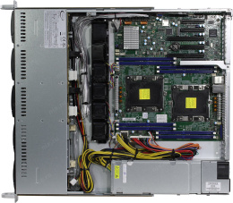 Серверная платформа SUPERMICRO 1029P-MT 1U 2 x Socket P Xeon Scalable up 140W, C621, 8 x DDR4 DIMM, 8 x 2.5'' HotSwap, 8 x SATA3 Intel; RAID 0, 1, 5, 10, 1 x PCI-E x8, 1 x NVMe M.2, 2 x Marvell 88E1512, 600W, IPMI Retail
