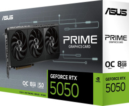 Видеокарта Asus PCI-E 5.0 PRIME-RTX5050-O8G NVIDIA GeForce RTX 5050 8Gb 128bit GDDR6 2677/20000 HDMIx1 DPx3 HDCP Ret