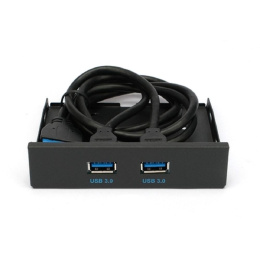 Планка USB 3.0 на переднюю панель 3.5" Gembird, 2 порта USB FP3.5-USB3-2A