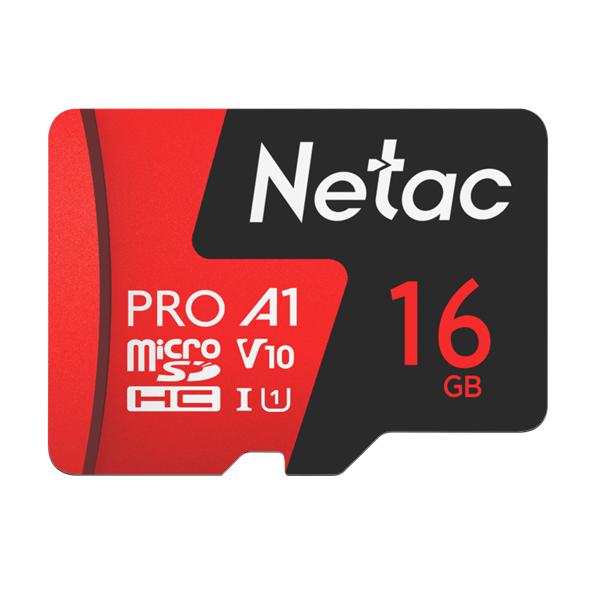 Носитель информации Netac P500 Extreme PRO 16GB MicroSDHC V10/U1/C10 up to 100MB/s, retail pack with SD Adapter