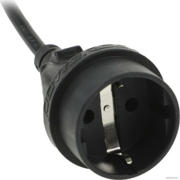 Кабель PowerCom SCUT IEC-320 C14-Socket Type-F (для компьютера, функция: питание устройств, 250V, 10A, длина: 0.23 м)