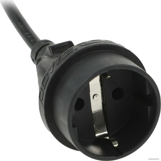 Кабель PowerCom SCUT IEC-320 C14-Socket Type-F (для компьютера, функция: питание устройств, 250V, 10A, длина: 0.23 м)
