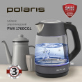 Чайник электрический Polaris PWK 1760CGL 1.7л. 2150Вт шампань/черный корпус: стекло/металл
