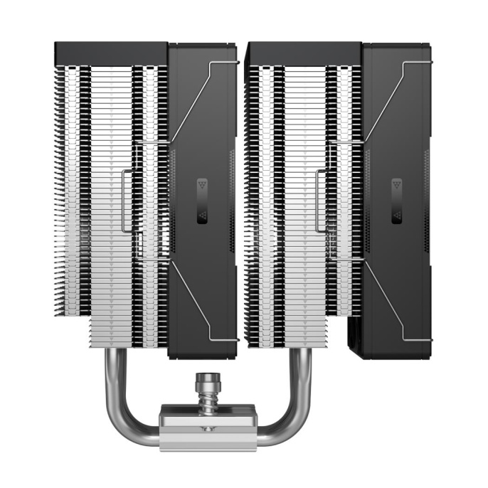 Кулер для процессора CPU Cooler PCCooler RZ620 260W, 4-pin PWM, 157.5mm, Al/Cu, 6x6mm, 2x120mm, 86.73CFM, 32dBA, 2000RPM, S: 1851/1700/1200/115X, AM5/AM4, silver, black