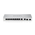 Коммутатор Zyxel XGS1010-12-ZZ0102F (L2) 8x1Гбит/с 2x2.5Гбит/с 2SFP+ неуправляемый