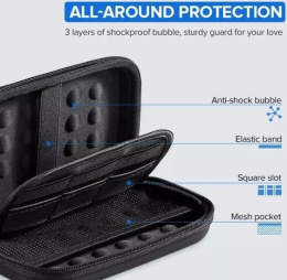 Органайзер UGREEN LP128 50274 Hard Disk & Accessory Multi-functional Storage Bag для кабелей, наушников и жестких дисков. Размер: бульшой L. Цвет: черный (50274_)