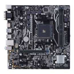 Материнская плата Asus PRIME A320M-K Soc-AM4 AMD A320 2xDDR4 mATX AC`97 8ch 7.1 GbLAN RAID+VGA+HDMI