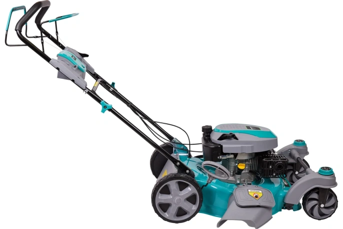 Газонокосилка бензиновая GPT GLM-Т5136SR роторная газонокосилка, самоходная, бензиновый двигатель, 3600 Вт, 5 л.с., ширина скашивания: 51 см 60 л