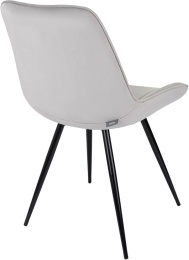 Стул для дома Бюрократ CH-K2 св.серый Holland 09 металл черный на ножках CH-K2_1/HL09