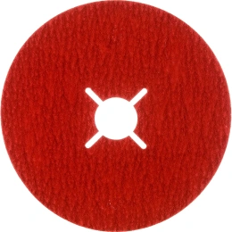 Керамический фибровый диск со шлицами XF885 (1 шт, 125х22 мм, P100) VSM 004970